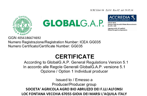 certificazione global gap