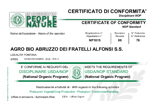 certificazione nop